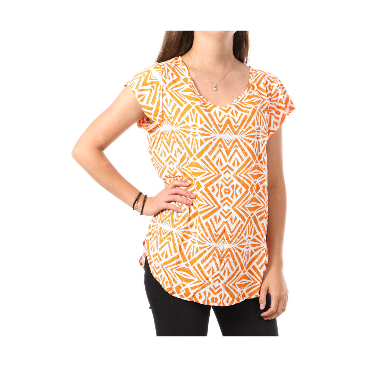 Abbigliamento Donna T-shirt & Polo Only 15222174 Arancio