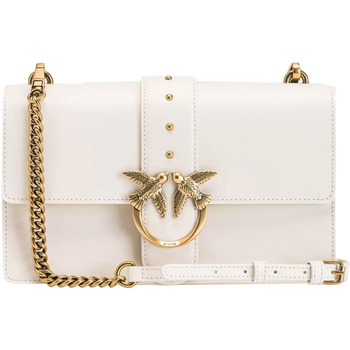 Borse Donna Borse Pinko borsa tracolla bianca oro classic 15 cl Bianco
