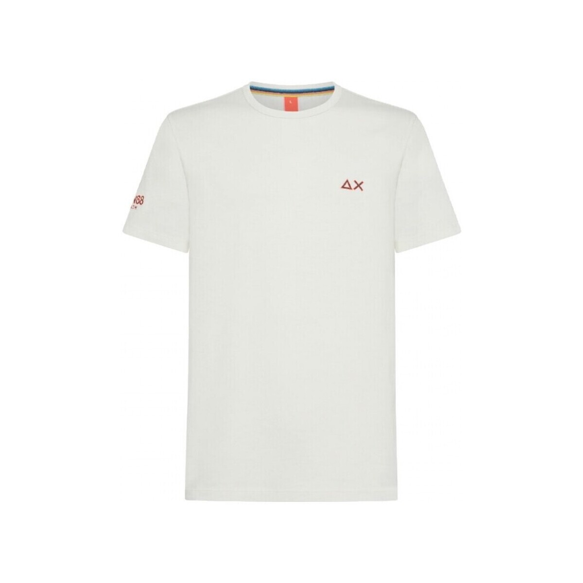 Abbigliamento Uomo T-shirt & Polo Sun68 T-Shirt Sun68 Beach Logo Bianco Bianco
