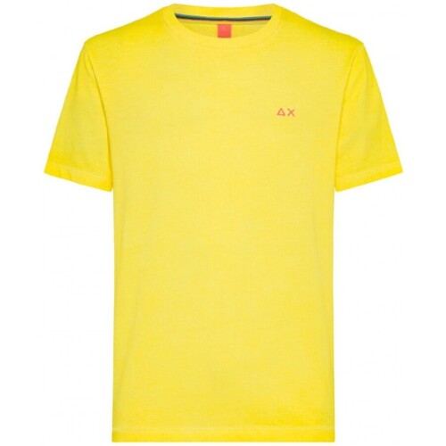Abbigliamento Uomo T-shirt & Polo Sun68 T-Shirt Special Dyed Giallo Giallo