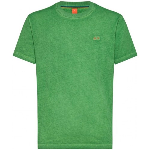Abbigliamento Uomo T-shirt & Polo Sun68 T-Shirt Special Dyed Verde Verde