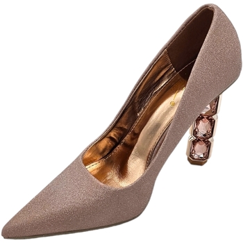Scarpe Donna Décolleté Malu Shoes Decollete a punta donna scarpa elegante glitter champagne oro r Rosa