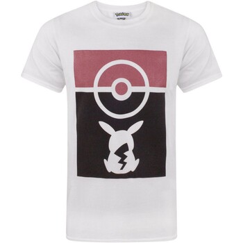Abbigliamento Uomo T-shirts a maniche lunghe Pokemon NS4135 Bianco