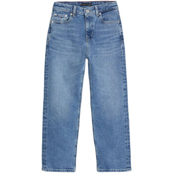 Abbigliamento Bambino Jeans Tommy Hilfiger BAGGY WIDE MID WASH Blu