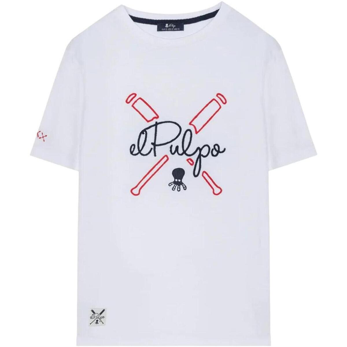 Abbigliamento Bambino T-shirt maniche corte Elpulpo  Bianco
