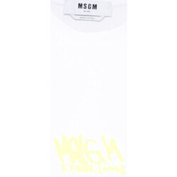 Abbigliamento Uomo T-shirt & Polo Msgm T-SHIRT Bianco
