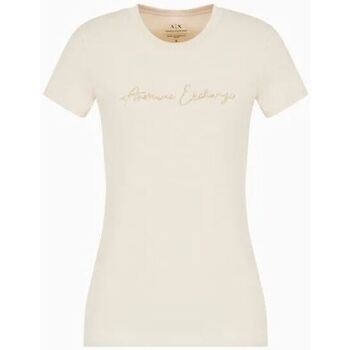 Abbigliamento Donna T-shirt maniche corte Ea7 Emporio Armani 3DYT27 Beige