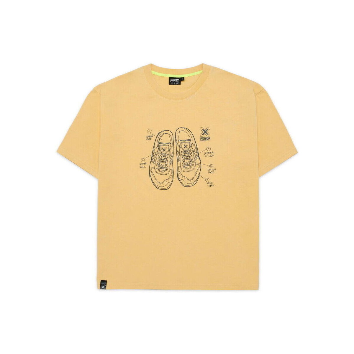 Abbigliamento Uomo T-shirt & Polo Munich T-shirt sneakers 2507227 Yellow Giallo