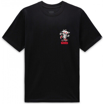 Abbigliamento Unisex bambino T-shirt & Polo Vans Pizza skull ss Nero