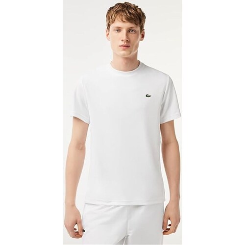 Abbigliamento Uomo T-shirt maniche corte Lacoste TH3401 T-Shirt Uomo bianco Bianco