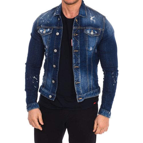 Abbigliamento Uomo Giacche in jeans Dsquared S74AM0615-S30342-470 Blu
