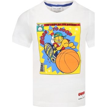 Abbigliamento Bambino T-shirt maniche corte Marc Jacobs W25584 10P Bianco