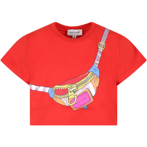 Abbigliamento Bambina T-shirt maniche corte Marc Jacobs W15655 97E Rosso