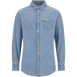 Abbigliamento Uomo Camicie maniche lunghe Guess Ronnie L/S Shirt Blu