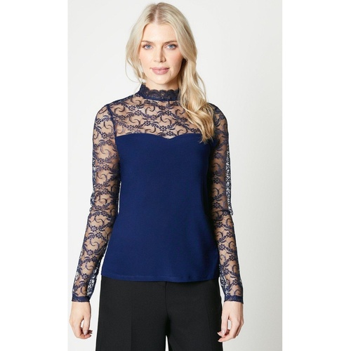 Abbigliamento Donna T-shirts a maniche lunghe Principles DH6725 Blu