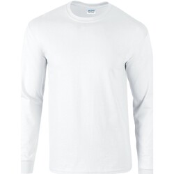 Abbigliamento T-shirts a maniche lunghe Gildan RW9684 Bianco