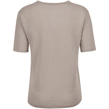 Kangra T-shirt grigia in lino Grigio