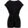 Abbigliamento Donna T-shirt & Polo Kaos Day By Day T-shirt nera arricciata in vita Nero