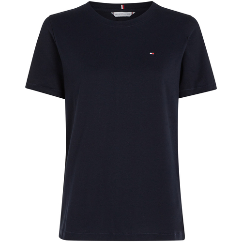 Abbigliamento Donna T-shirt & Polo Tommy Hilfiger T-shirt blu navy con mini logo 