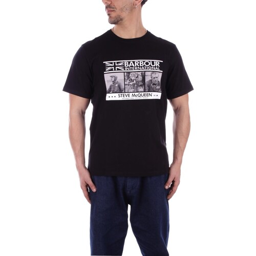 Abbigliamento Uomo T-shirt maniche corte Barbour MTS1247 Nero