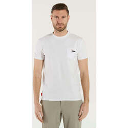 Abbigliamento Uomo T-shirt maniche corte Rrd - Roberto Ricci Designs t-shirt in tessuto tecnico con taschino bianca Bianco