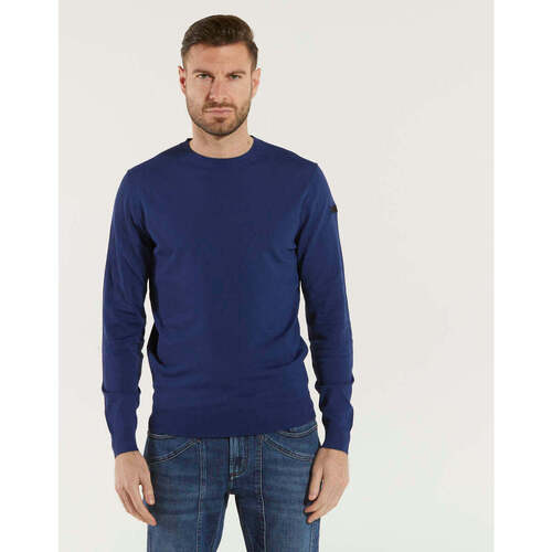 Abbigliamento Uomo T-shirts a maniche lunghe Rrd - Roberto Ricci Designs maglioncino girocollo tessuto tecnico bluette Blu