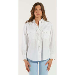 Abbigliamento Donna Camicie Dondup camicia bianca con applicazioni Bianco