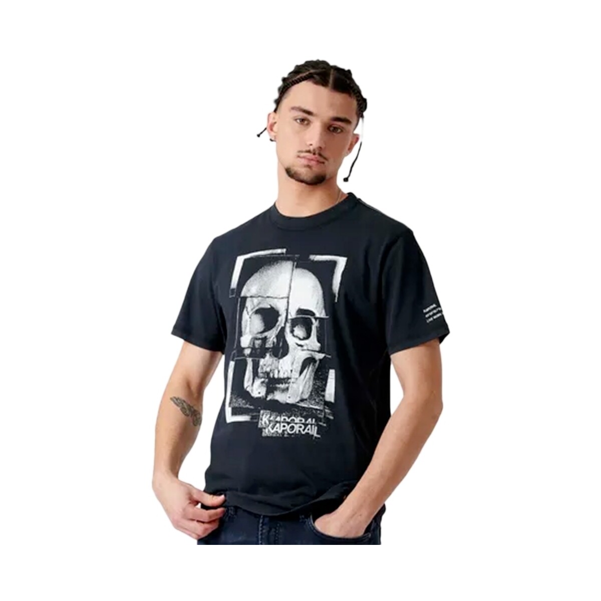 Abbigliamento Uomo T-shirt maniche corte Kaporal Berto Nero