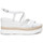 Scarpe Donna Sandali NeroGiardini sandalo con zeppa bianco E410560D707 Bianco