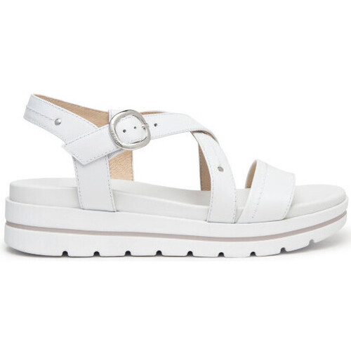 Scarpe Donna Sandali NeroGiardini sandalo bianco platform E410721D707 Bianco