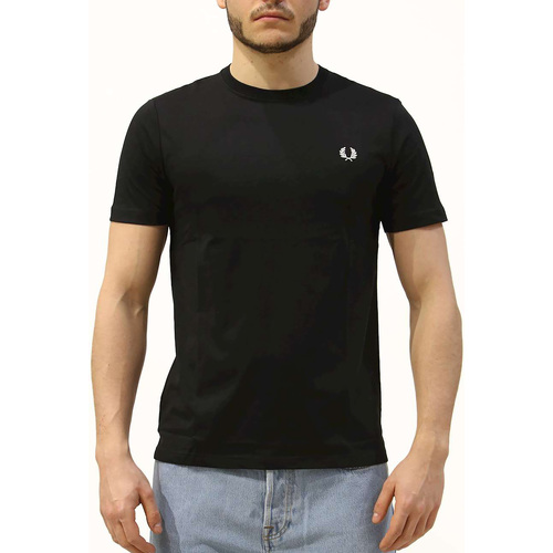 Abbigliamento Uomo T-shirt & Polo Fred Perry Crew Neck T-Shirt Nero