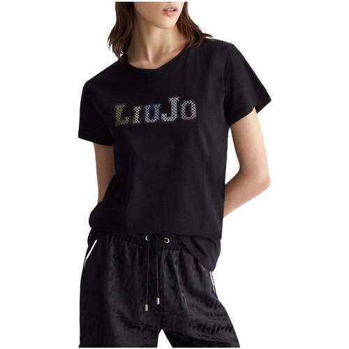 Abbigliamento Donna T-shirt & Polo Liu Jo Sport T-Shirt e Polo Donna  TA4204JS923 22222 Nero Nero