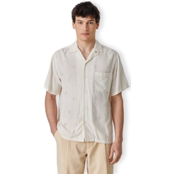 Abbigliamento Uomo Camicie maniche lunghe Portuguese Flannel Modal Dots Shirt - White Bianco