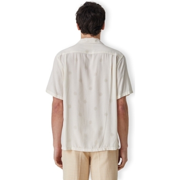 Portuguese Flannel Modal Dots Shirt - White Bianco