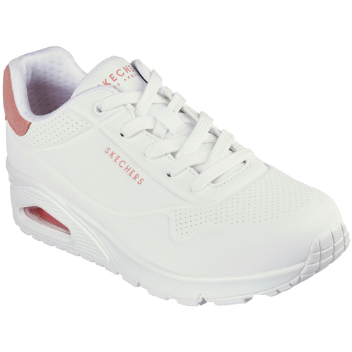 Scarpe Donna Sneakers Skechers UNO-POP BACK Bianco