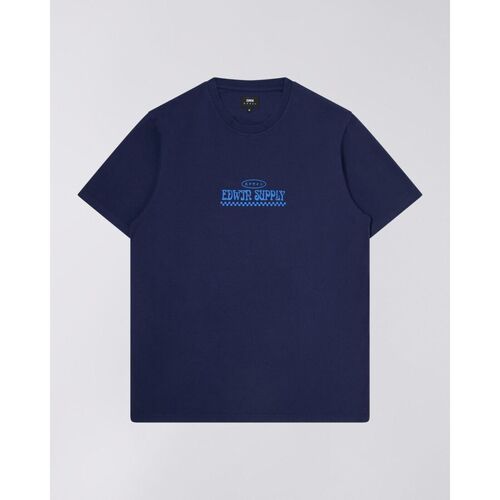 Abbigliamento Uomo T-shirt & Polo Edwin I033503.0DM.67. SHOW SOME-0DM.67 MARITIME BLUE Blu