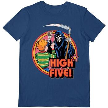 Abbigliamento T-shirts a maniche lunghe Steven Rhodes High Five Blu