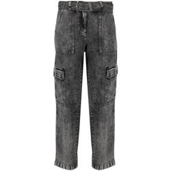 Abbigliamento Donna Pantalone Cargo MICHAEL Michael Kors ACD WSH DNM BLTD CARGO PT Nero