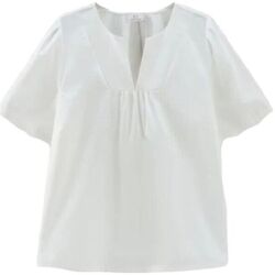 Abbigliamento Donna Top / Blusa Woolrich Camicia Poplin Donna Plaster White Bianco
