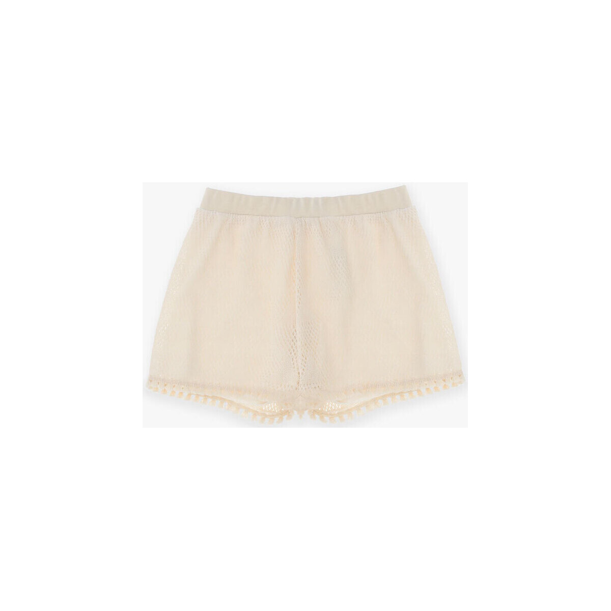 Abbigliamento Bambina Shorts / Bermuda Please Kids Shorts traforati  con nappe applicate RE31390G61 Beige