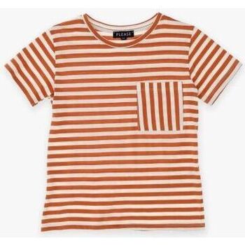 Image of T-shirt Please Kids T-shirt in puro cotone con tasca MB81031B61