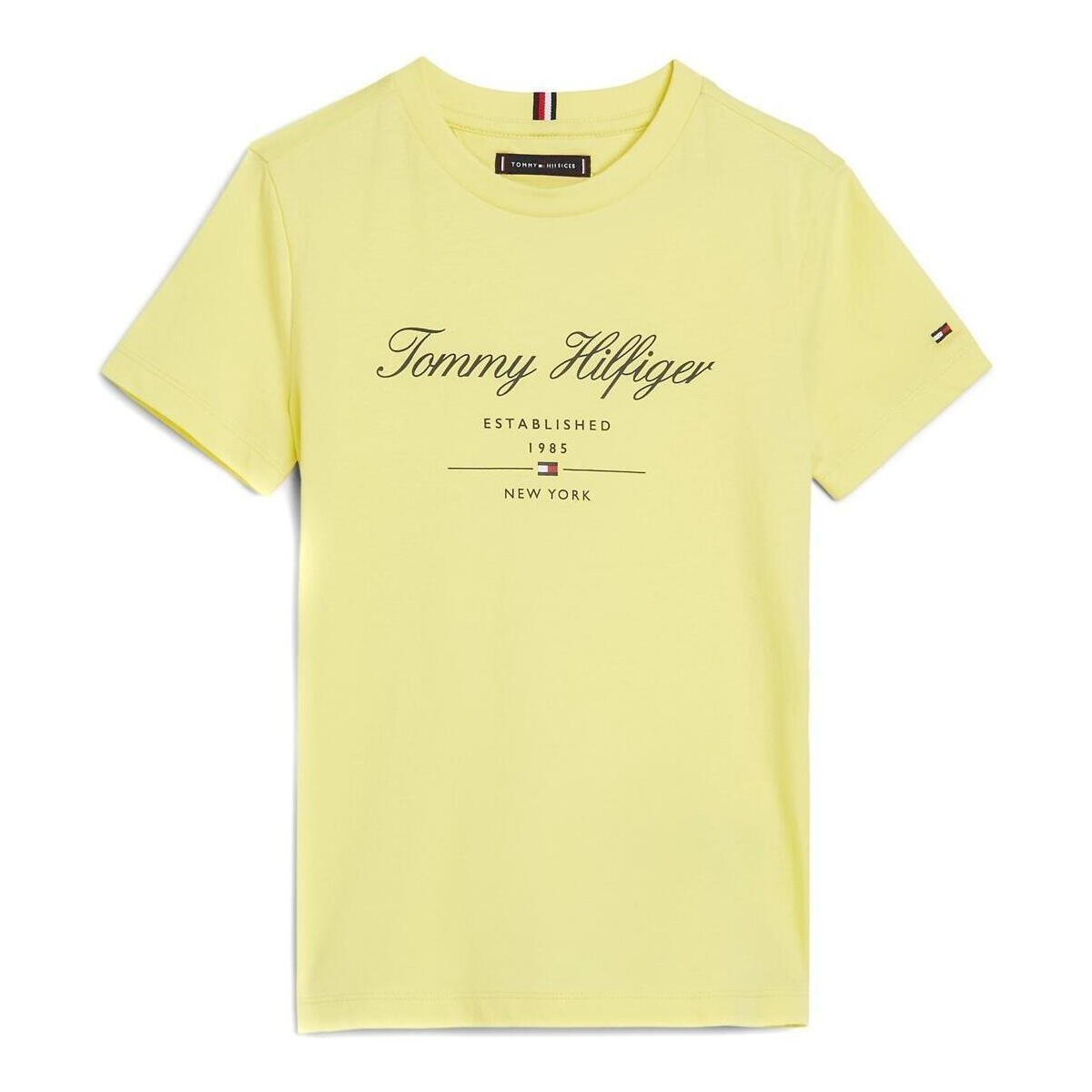 Abbigliamento Bambino T-shirt & Polo Tommy Hilfiger  Giallo