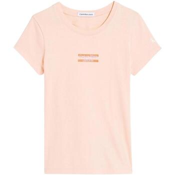 Abbigliamento Bambina T-shirt & Polo Calvin Klein Jeans  Rosa