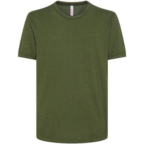 Abbigliamento Uomo T-shirt maniche corte Sun68 T-SHIRT ROUND BOTTOM S/S Verde