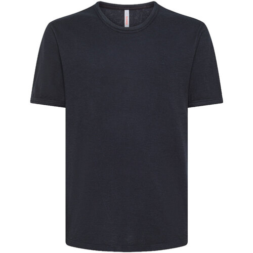 Abbigliamento Uomo T-shirt maniche corte Sun68 T-SHIRT ROUND BOTTOM S/S Blu