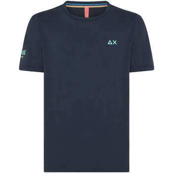 Abbigliamento Uomo T-shirt maniche corte Sun68 T-SHIRT  BEACH LOGO S/S Blu
