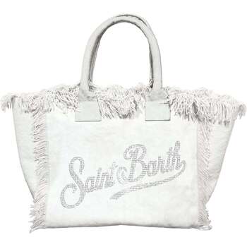 Borse Donna Borse a mano Mc2 Saint Barth borsa vanity strass 01 bianca Bianco