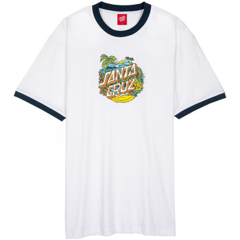 Abbigliamento Uomo T-shirt & Polo Santa Cruz Aloha dot front ringer Bianco