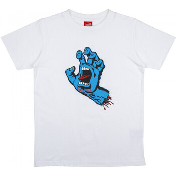Abbigliamento Bambino T-shirt & Polo Santa Cruz Youth screaming hand t-shirt Bianco