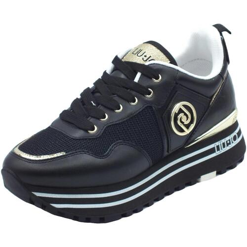 Scarpe Donna Sneakers Liu Jo BA4053 Maxi Wonder Calf Nero